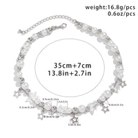 Thumbnail for Chic Layered Star Tassel Pearl Chain Necklace