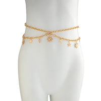Thumbnail for Chic Layered Sun Moon Star Tassel Waist Chain
