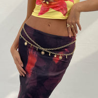 Thumbnail for Chic Layered Sun Moon Star Tassel Waist Chain