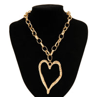 Thumbnail for Chic Liquid Heart Pendant Cable Chain Necklace - ArtGalleryZen