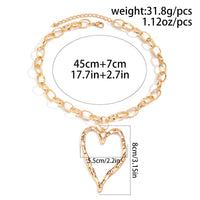 Thumbnail for Chic Liquid Heart Pendant Cable Chain Necklace - ArtGalleryZen