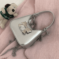 Thumbnail for Chic Metallic Bowknot Leather Shoulder Crossbody Bag