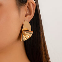 Thumbnail for Chic Metallic Geometric Pattern Earrings