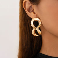 Thumbnail for Chic Metallic Infinity Symbol Stud Earrings