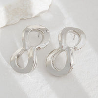 Thumbnail for Chic Metallic Infinity Symbol Stud Earrings