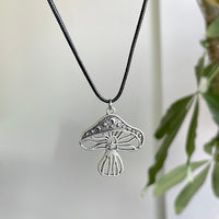 Thumbnail for Chic Mushroom Wax Cord String Necklace - ArtGalleryZen