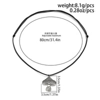 Thumbnail for Chic Mushroom Wax Cord String Necklace - ArtGalleryZen