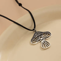 Thumbnail for Chic Mushroom Wax Cord String Necklace - ArtGalleryZen