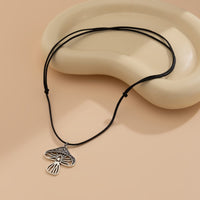 Thumbnail for Chic Mushroom Wax Cord String Necklace - ArtGalleryZen