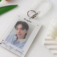 Thumbnail for Chic My Love Kpop Keychain Acrylic Photocard Holder - ArtGalleryZen