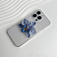 Thumbnail for Chic Orchid Flower Acrylic Foldable Phone Grip Phone Stand - ArtGalleryZen