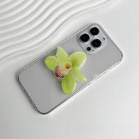 Thumbnail for Chic Orchid Flower Acrylic Foldable Phone Grip Phone Stand - ArtGalleryZen