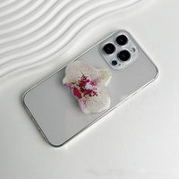 Thumbnail for Chic Orchid Flower Acrylic Foldable Phone Grip Phone Stand - ArtGalleryZen