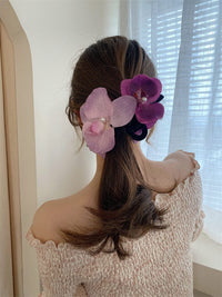Thumbnail for Chic Orchid Flower Claw Clip Hair Clip - ArtGalleryZen