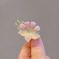 Thumbnail for Chic Pearl Inlaid Flower Claw Clip Hair Clip - ArtGalleryZen