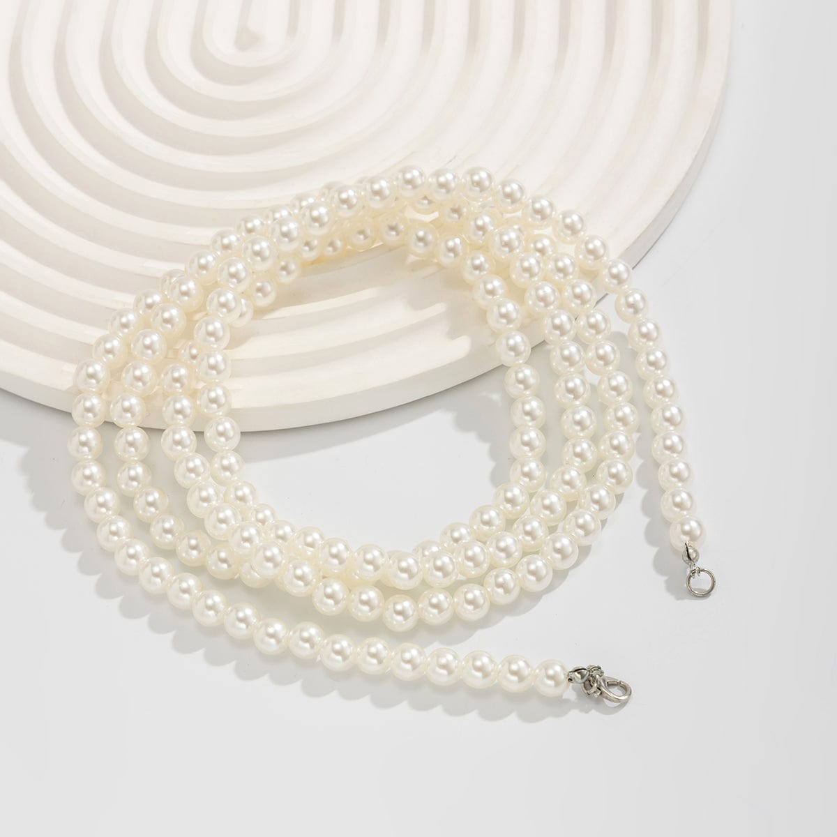 Chic Pearl Long Chain Anklet - ArtGalleryZen