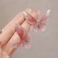 Thumbnail for Chic Pink Butterfly Dangle Earrings - ArtGalleryZen