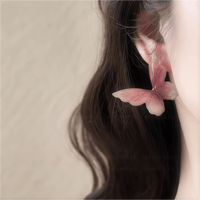 Thumbnail for Chic Pink Butterfly Dangle Earrings - ArtGalleryZen
