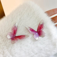 Thumbnail for Chic Pink Butterfly Dangle Earrings - ArtGalleryZen