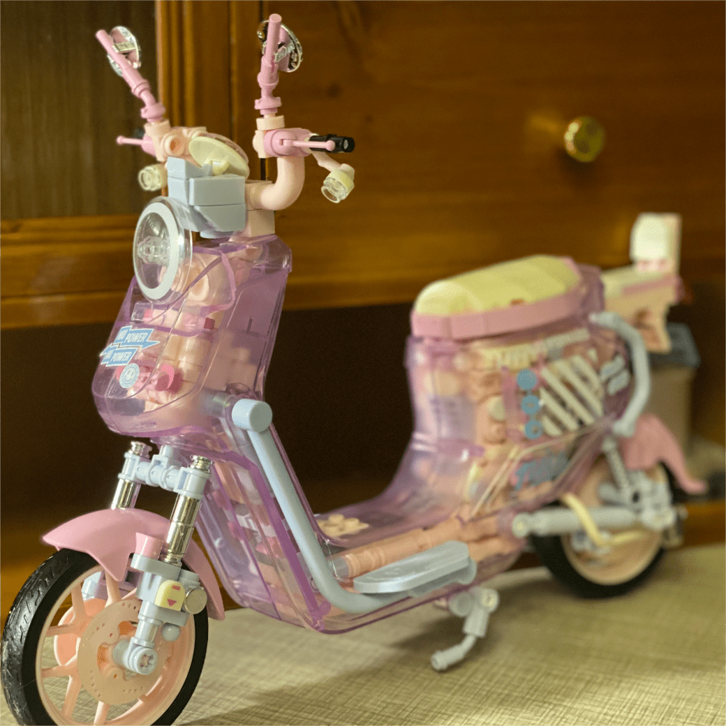 Chic Pink LEGO Compatible Motor Building Bricks - ArtGalleryZen