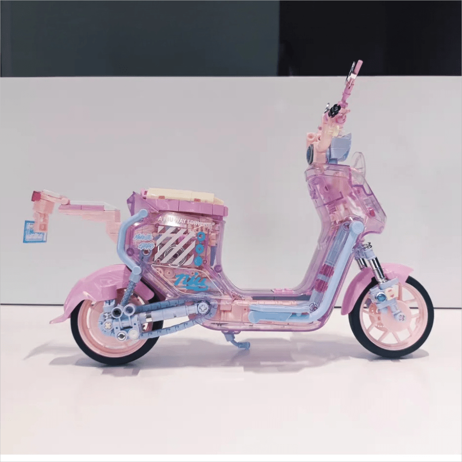 Chic Pink LEGO Compatible Motor Building Bricks - ArtGalleryZen