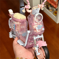 Thumbnail for Chic Pink LEGO Compatible Motor Building Bricks - ArtGalleryZen