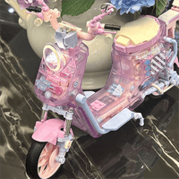 Thumbnail for Chic Pink LEGO Compatible Motor Building Bricks - ArtGalleryZen