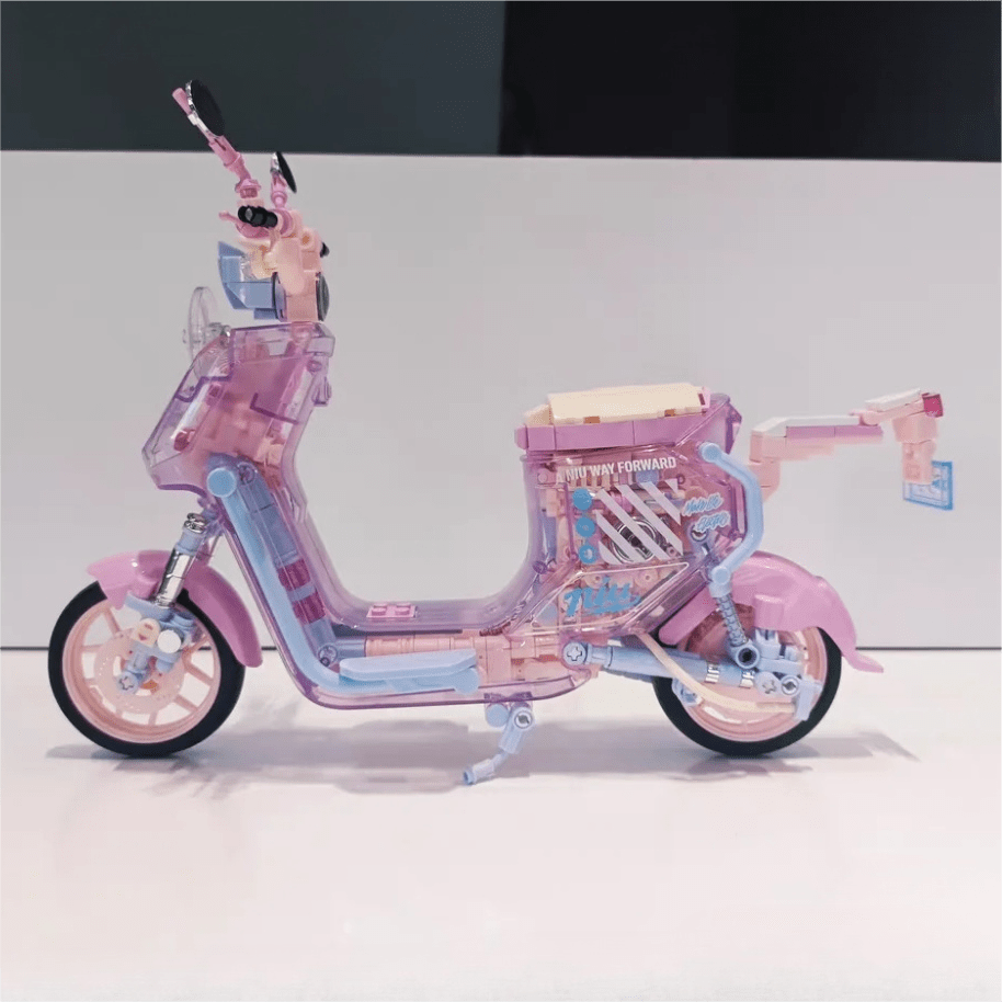 Chic Pink LEGO Compatible Motor Building Bricks - ArtGalleryZen