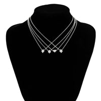 Thumbnail for Chic Playing Cards Pattern Hearts Spades Plum Square Charms Necklace Set - ArtGalleryZen