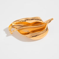 Thumbnail for Chic Pleated Leaf Pin Brooch - ArtGalleryZen