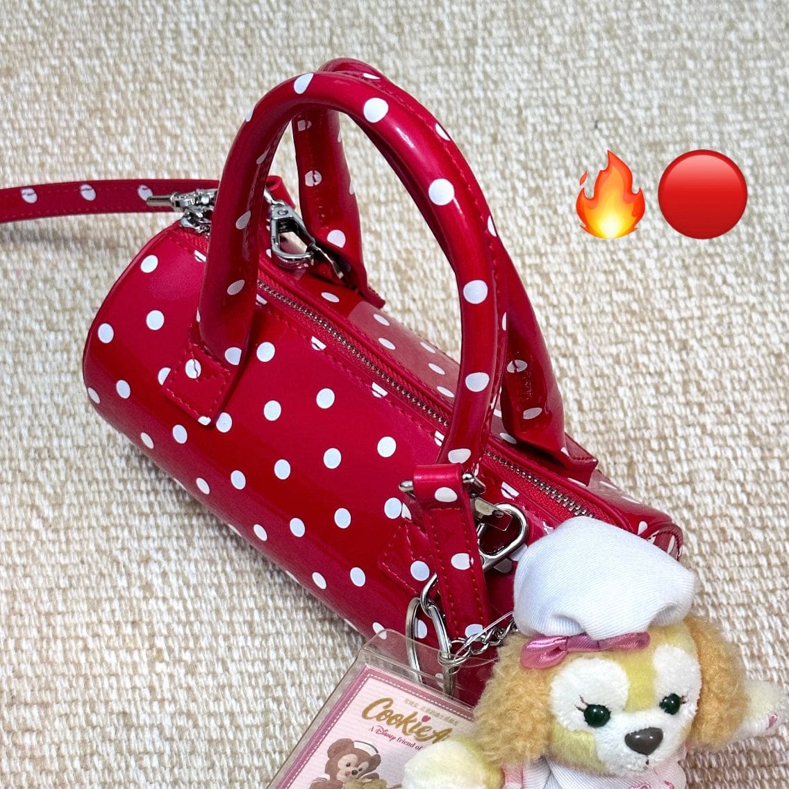 Chic Polka Dot Leather Crossbody Tote Bag - ArtGalleryZen