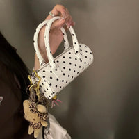 Thumbnail for Chic Polka Dot Leather Crossbody Tote Bag - ArtGalleryZen