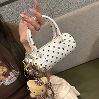 Thumbnail for Chic Polka Dot Leather Crossbody Tote Bag - ArtGalleryZen