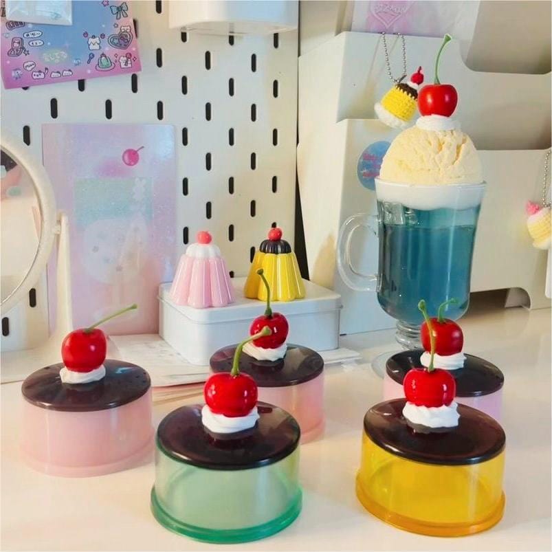 Chic Crystal Pudding Storage Box Jewelry Box