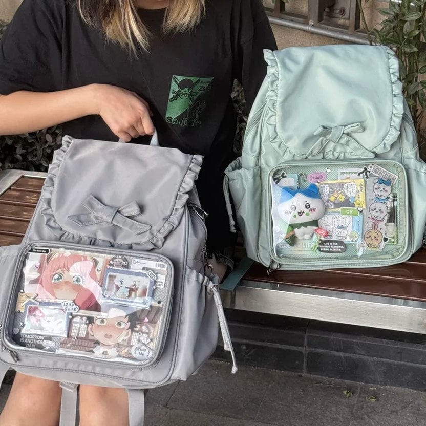 Chic Rabbit Ears Transparent Display Backpack Bag - ArtGalleryZen