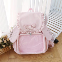 Thumbnail for Chic Rabbit Ears Transparent Display Backpack Bag