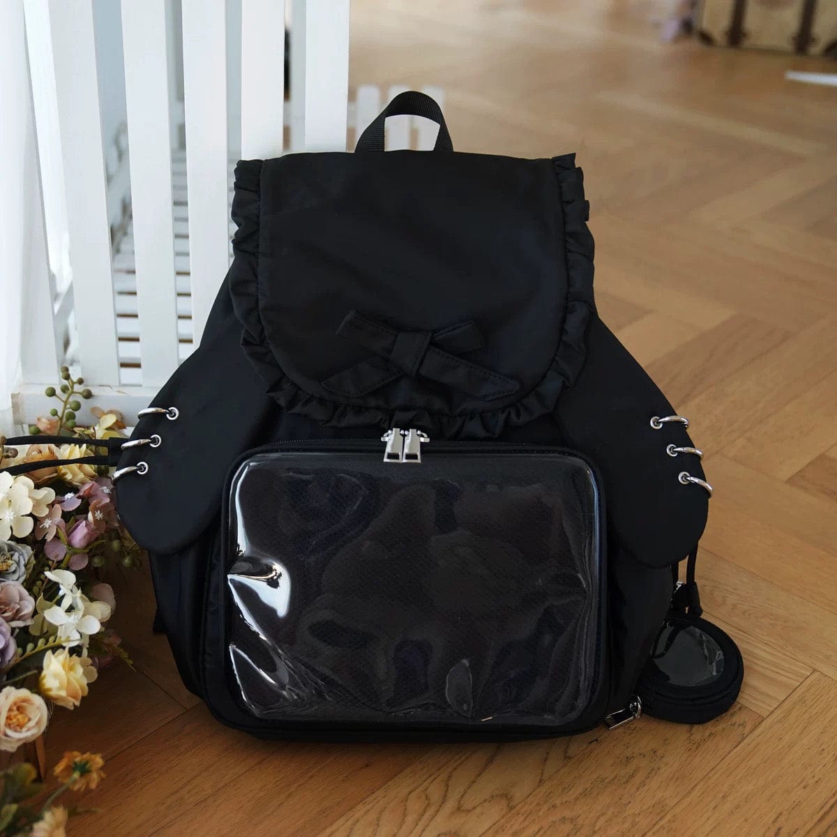 Chic Rabbit Ears Transparent Display Backpack Bag