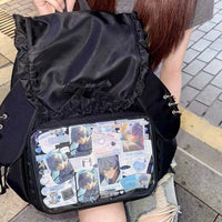 Thumbnail for Chic Rabbit Ears Transparent Display Backpack Bag