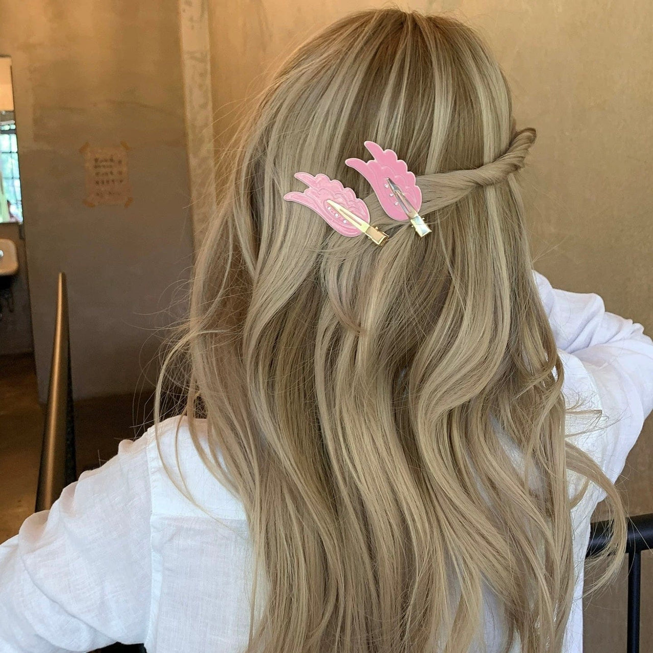 Chic Rhinestone Angel Wing Hair Clip - ArtGalleryZen