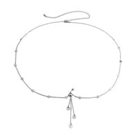 Thumbnail for Chic Rhinestone Inlaid Sequin Charm Navel Piercing Belly Chain