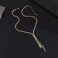 Thumbnail for Chic Rhinestone Inlaid Snake Necklace