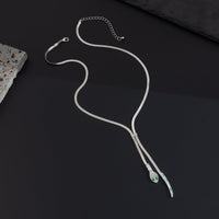 Thumbnail for Chic Rhinestone Inlaid Snake Necklace
