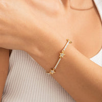 Thumbnail for Chic Rhinestone Inlaid Star Saturn Chain Bracelet