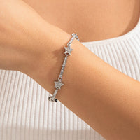 Thumbnail for Chic Rhinestone Inlaid Star Saturn Chain Bracelet