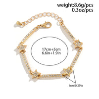 Thumbnail for Chic Rhinestone Inlaid Star Saturn Chain Bracelet