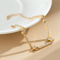 Thumbnail for Chic Rhinestone Inlaid Star Saturn Chain Bracelet