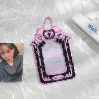 Thumbnail for Chic Ribbon Bowknot Kpop Keychain Photocard Holder - ArtGalleryZen