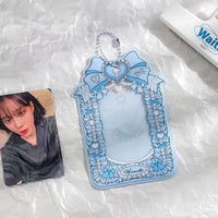 Thumbnail for Chic Ribbon Bowknot Kpop Keychain Photocard Holder - ArtGalleryZen