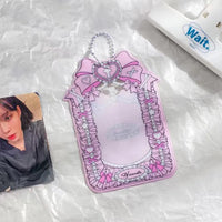 Thumbnail for Chic Ribbon Bowknot Kpop Keychain Photocard Holder - ArtGalleryZen