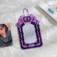 Thumbnail for Chic Ribbon Bowknot Kpop Keychain Photocard Holder - ArtGalleryZen
